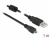 82299 Delock USB 2.0-s kábel A-típusú csatlakozódugóval > USB 2.0 Micro-B csatlakozódugóval, 1 m, fekete small