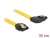 82828 Delock SATA 6 Gb/s Cable straight to right angled 30 cm yellow small