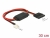 62906 Delock Cable voltage converter Floppy 4 pin male 5 V > SATA 15 pin receptacle 3.3 V + 5 V small