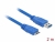 82532 Delock USB 3.0-kabel typ-A hane > USB 3.0 typ Micro-B hane 2 m blå small
