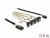 85683 Delock Kabel Mini SAS SFF-8087 > 4 x SATA 7-polni ženski kutni 90° + bočni trakasti 0,5 m small