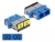 86893 Delock Optical Fiber Coupler with laser protection flip SC Duplex female to SC Duplex female Single-mode blue small