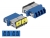 86903 Delock LWL Kupplung mit Laserschutzklappe LC Quad Buchse zu LC Quad Buchse Singlemode blau small