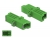 86944 Delock Optic Fiber Coupler E2000 Simplex female to Simplex female Single-mode green small