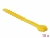 18830 Delock Silicone Cable Ties reusable 10 pieces yellow small