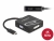 63959 Delock Adaptor USB Type-C™ pentru un monitor VGA, HDMI, DVI sau DisplayPort small