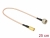 13001 Delock Antenna Cable F plug to SMB plug RG-316 25 cm small