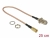 13024 Delock Antenna cable F jack bulkhead > SMB plug RG-316 25 cm small