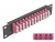 66780 Delock Panou de conexiuni pentru cabluri de fibră optică de 10″ 12 Port LC Quad, violet, 1U negru small