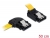 82837 Delock SATA 6 Gb/s Cable left angled to upwards angled 50 cm yellow small
