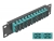 66774 Delock 10″ fiberoptisk patchpanel 12 portar SC-duplex aqua 1U svart small