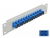66781 Delock 10″ Fiber Optic Patch Panel 12 Port SC Simplex blue 1U grey small