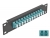 66768 Delock 10″ fiberoptisk patchpanel 12 portar LC-duplex aqua 1U svart small