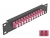 66769 Delock Pannello patch da 10″ in fibra ottica a 12 porte per LC Duplex viola 1U nero small