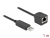 64164 Delock Serial Connection Cable with FTDI chipset, USB 2.0 Type-A male to RS-232 RJ45 female 1 m black small