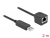 64165 Delock Serijski priključni kabel s FTDI čipom, USB 2.0 Tip-A muški na RS-232 RJ45 ženski 2 m crni small