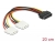 65159 Delock Cable Power SATA 15 pin to 2 x 4 pin Molex female 20 cm small