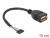 84831 Delock USB 2.0-s csatlakozóhüvellyel ellátott kábel, 2,00 mm, 5 tűs > USB 2.0 A-típusú csatlakozóhüvely, 15 cm small