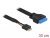 83095 Delock Cable USB 3.0 pin header female > USB 2.0 pin header male 30 cm small