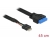 83791 Delock Cable USB 3.0 pin header female > USB 2.0 pin header male 45 cm small