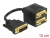 65055 Delock Adapter DVI 24+5 Pin male > 2 x VGA female small
