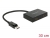 87666 Delock Répartiteur DisplayPort 1.2 1 entrée DisplayPort > 2 sorties HDMI small