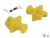 86511 Delock Dust Cover for RJ45 jack 10 pieces yellow small
