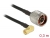 89578 Delock Antenna cable N Plug > RP-SMA Plug 90° CFD200 0.3 m low loss small
