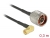 89579 Delock Antenna cable N Plug > RP-SMA Plug 90° RG-174 0.3 m small