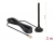 89618 Delock LTE Antenna SMA plug 2 dBi fixed omnidirectional with magnetic base and connection cable RG-174 3 m outdoor black small