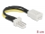 83656 Delock Power Cable 3 pin male > 3 pin female (fan) 8 cm – Reduction of rotation speed small
