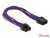83702 Delock Extension Power cable 8 pin EPS male > 8 pin EPS female textile shielding purple small