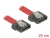 83833 Delock SATA 6 Gb/s Cable 20 cm red FLEXI small