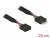 83873 Delock USB 2.0 Pin header Extension Cable 10 pin male / female 25 cm small