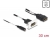 81385 Delock Modul Easy 45 DisplayPort 4K 60 Hz cu alimentare c.c. 2,1 x 5,5 mm și cablu scurt, 22,5 x 45 mm small