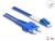 87923 Delock Optickovláknový kabel s kovovým opláštěním LC Duplex na SC Duplex, singlemode, OS2, 2 m small