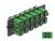 66926 Delock Panel Adaptador de Fibra Óptica SC Simplex APC 12 puertos verde small