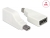 65867 Delock Adattatore mini DisplayPort 1.2 maschio > DisplayPort femmina 4K 90° di rotazione bianco small