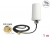 88985 Delock WLAN 802.11 ac/a/h/b/g/n Antenna RP-SMA plug 1.4 - 3 dBi omnidirectional with connection cable (ULA 100, 1 m) white outdoor small