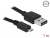 83366 Delock Kábel, EASY-USB 2.0-s A-típusú csatlakozódugó > USB 2.0-s Micro-B típusú csatlakozódugó, 1 m, fekete small