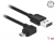 83846 Delock Cablu cu conector tată EASY-USB 2.0 Tip-A > conector tată EASY-USB 2.0 Tip Micro-B, în unghi spre stânga / dreapta, 1 m, negru small