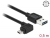 83847 Delock Kabel EASY-USB 2.0 Typ-A hane > EASY-USB 2.0 Typ Micro-B hane vinklad vänster / höger 0,5 m svart small