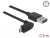 83849 Delock Kabel EASY-USB 2.0 Typ-A hane > EASY-USB 2.0 Typ Micro-B hane vinklad upp / ner 0,5 m svart small