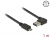 85165 Delock Kábel, EASY-USB 2.0-s A- típusú csatlakozódugó, ívelt bal / jobb > EASY-USB 2.0-s B-típusú csatlakozódugó fekete 1 m small