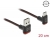 85274 Delock Cablu cu conector tată EASY-USB 2.0 Tip-A la conector tată USB Type-C™, în unghi sus / jos, 0,2 m, negru small