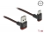 85276 Delock EASY-USB 2.0 Cable Type-A male to USB Type-C™ male angled up / down 1 m black small