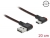 85279 Delock Cablu cu conector tată EASY-USB 2.0 Tip-A la conector tată USB Type-C™, în unghi spre stânga / dreapta, 0,2 m, negru small