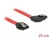 83967 Delock SATA 6 Gb/s kabel ravan do desno zakrivljen 20 cm crveni small