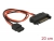 84874 Delock Cable Power SATA 15 pin plug > Power Slim SATA 6 pin receptacle 20 cm small