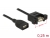 85105 Delock Kábel, USB 2.0-s A típusú csatlakozóhüvely > USB 2.0-s A-típusú csatlakozóhüvely, panelrögzítés, 0,25 m small